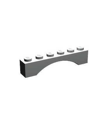Light Gray Brick, Arch 1 x 6