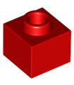 Red Brick, Modified 1 x 1 x 2/3 with Open Stud