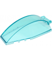 Trans-Light Blue Windscreen 8 x 4 x 2 Curved with Bar Handle