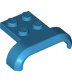 Dark Azure Vehicle, Mudguard 4 x 3 x 1 with Arch Curved