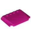 Magenta Wedge 4 x 6 x 2/3 Triple Curved