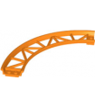 Orange Train, Track Roller Coaster Curve, 90 degrees