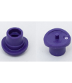 Dark Purple Minifigure, Top Hat with Small Pin and Open Top