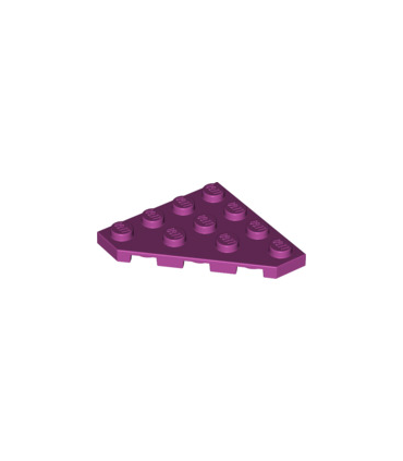 Magenta Wedge, Plate 4 x 4 Cut Corner
