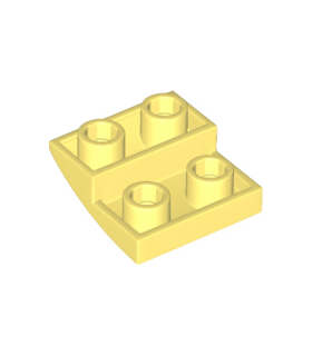 Bright Light Yellow Slope, Curved 2 x 2 x 2/3 Inverted