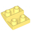 Bright Light Yellow Slope, Curved 2 x 2 x 2/3 Inverted