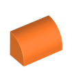 Orange Slope, Curved 1 x 2