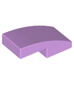 Medium Lavender Slope, Curved 2 x 1 No Studs