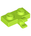 Lime Plate, Modified 1 x 2 with Clip on Side (Horizontal Grip)
