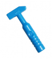 Dark Azure Minifigure, Utensil Tool Cross Pein Hammer - 3-Rib Handle