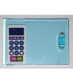 Trans-Light Blue Container, Cupboard 2 x 3 x 2 Door with '05:11' and Microwave Keypad Pattern (Sticker) - Set 41340