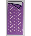Medium Lavender Tile 2 x 4 with Medium Lavender Blanket with Dots and Paintbrushes Pattern (Sticker) - Set 41340