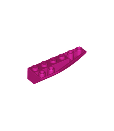 Magenta Wedge 6 x 2 Inverted Right