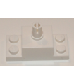 White Brick, Modified 2 x 2 with Top Pin and 1 x 2 Side Plates