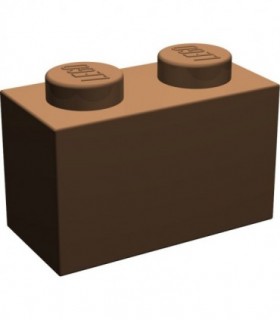 Reddish Brown Brick 1 x 2