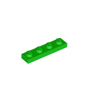 Bright Green Plate 1 x 4
