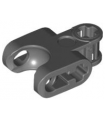 Dark Bluish Gray Technic, Axle Connector 2 x 3 with Ball Socket, Open Lower Axle Holes