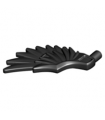 Black Minifigure Wing Feathered