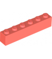 Coral Brick 1 x 6