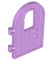 Medium Lavender Door 1 x 4 x 6 Round Top with Window and Keyhole, Reinforced Edge