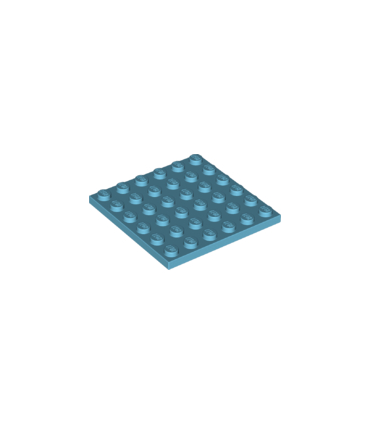 Medium Azure Plate 6 x 6