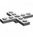 Light Gray Propeller 4 Blade 5 Diameter with Hole for Rotor Holder
