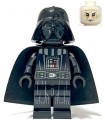 Darth Vader - Printed Arms, Traditional Starched Fabric Cape, White Head with Frown
