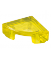 Trans-Yellow Tile, Round 1 x 1 Quarter