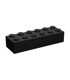 Black Brick 2 x 6