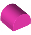 Dark Pink Slope, Curved 1 x 1 x 2/3 Double