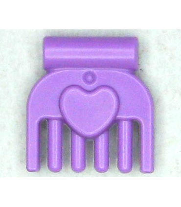 Lavender Friends Accessories Comb, Small with Heart