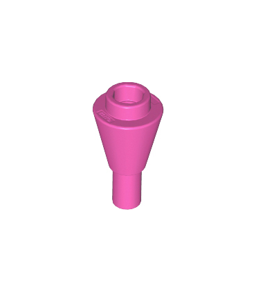 Dark Pink Cone 1 x 1 Inverted with Bar