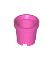 Dark Pink Container, Bucket 2 x 2 x 2 without Handle Holes