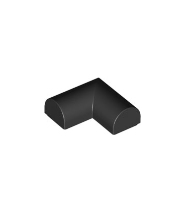 Black Slope, Curved 2 x 2 x 2/3 Double Corner