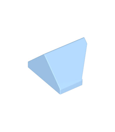 Bright Light Blue Slope 45 2 x 1 Double / Inverted with Bottom Stud Holder
