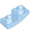 Bright Light Blue Slope, Curved 2 x 1 x 2/3 Inverted