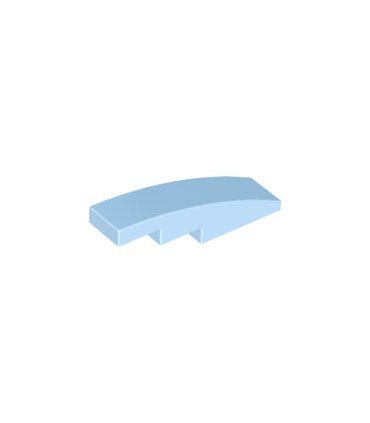 Bright Light Blue Slope, Curved 4 x 1