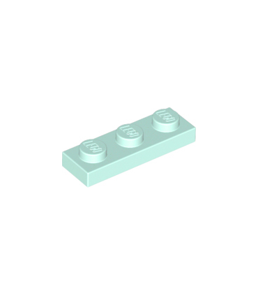 Light Aqua Plate 1 x 3