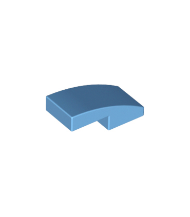 Medium Blue Slope, Curved 2 x 1 x 2/3