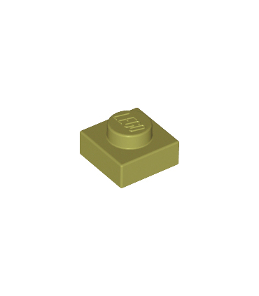 Olive Green Plate 1 x 1