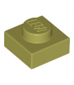 Olive Green Plate 1 x 1