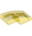Trans-Yellow Slope, Curved 2 x 1 x 2/3