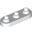 White Plate, Round 1 x 3 with Open Studs
