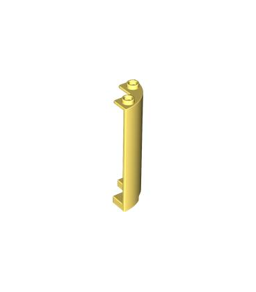 Bright Light Yellow Cylinder Quarter 2 x 2 x 5 with 1 x 1 Cutout