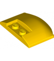 Yellow Wedge 3 x 4 x 2/3 Triple Curved