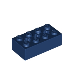 Dark Blue Technic, Brick 2 x 4 with 3 Axle Holes