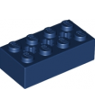 Dark Blue Technic, Brick 2 x 4 with 3 Axle Holes