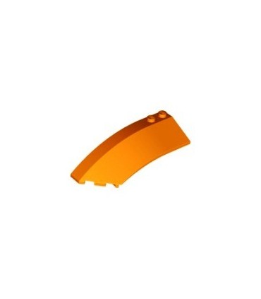 Orange Wedge 8 x 3 x 2 Open Left