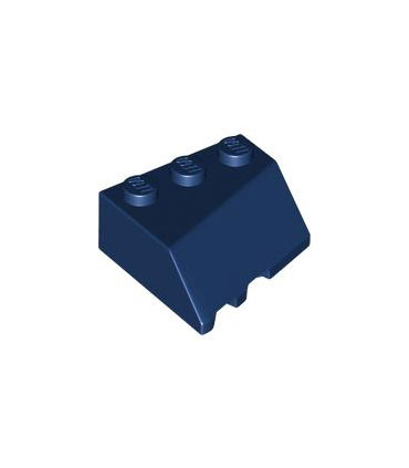 Dark Blue Wedge 3 x 3 Sloped Right