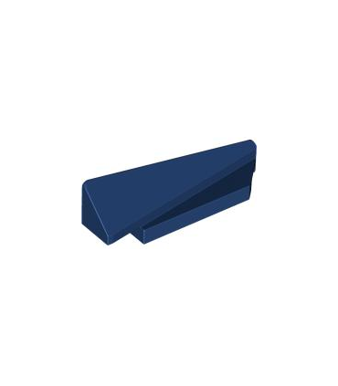 Dark Blue Wedge 5 x 1 x 1 1/3 with 4 x 1 Base Right